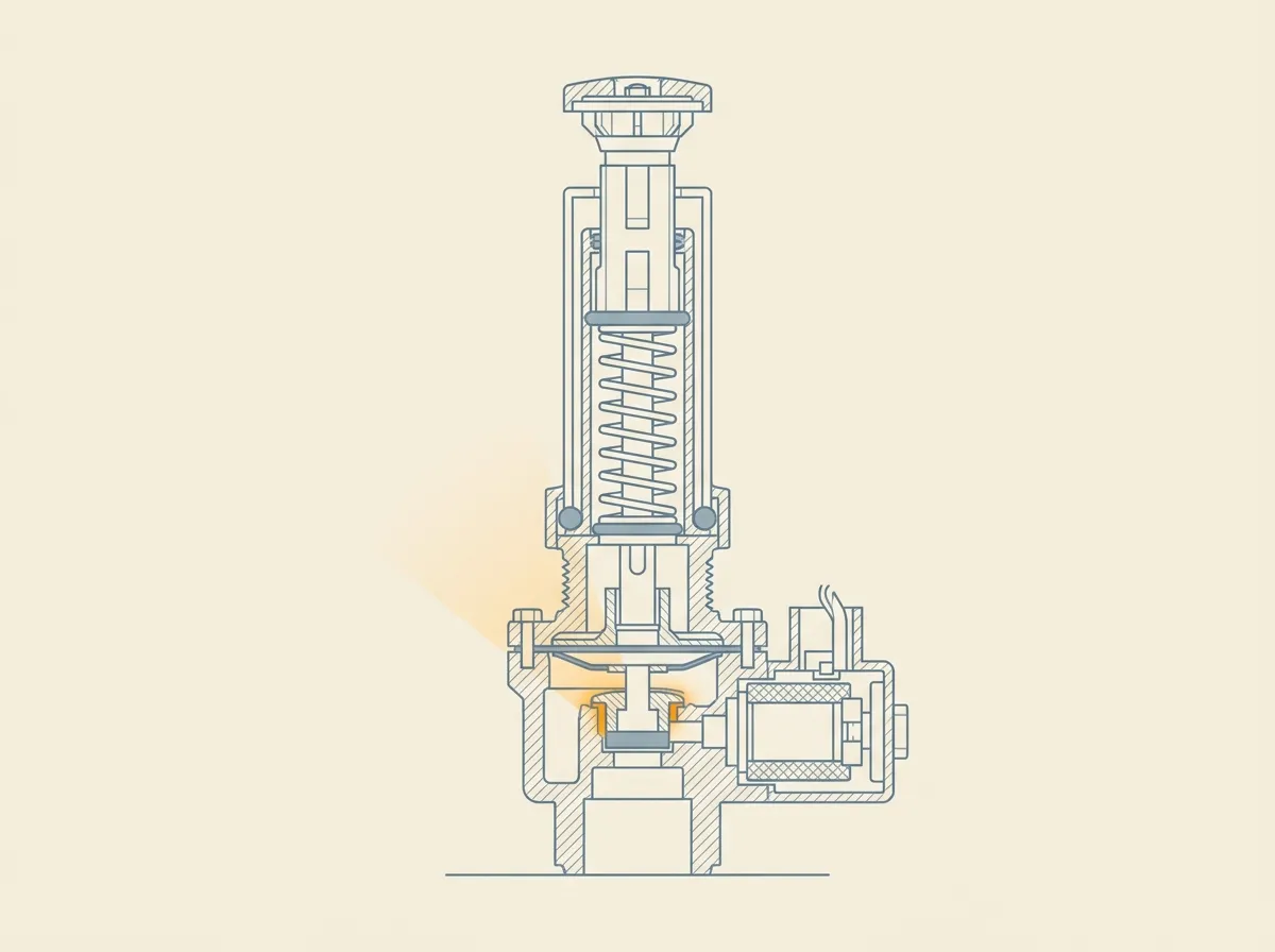 Illustrated cutaway of a sprinkler valve and pop-up head assembly